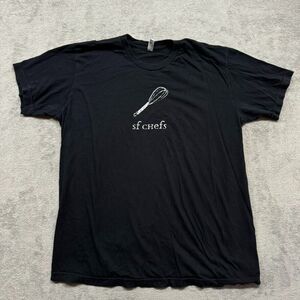 SF Chefs T Shirt‎ Mens Black Extra Large Custom Graphics XL Causal Kitchen